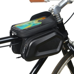 7 Inch Waterproof Hard Shell <b>Bicycle</b> Front <b>Frame</b> Bag with Touch Screen Top for Cellphone Bike Tube Hanging Cycling Storage Bag - Product Image 3