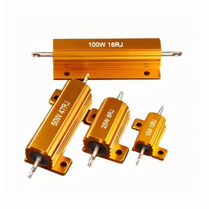 Tolerantie 5% 10W 25W 50W 100W 200W 500W 800W 1000W Rx24 Goud Aluminium Gehuisvest Draadgewonden Hoge Vermogensweerstand 100 <span class=keywords><strong>Ohm</strong></span> - Product Image 1