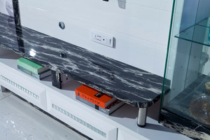 Thiết kế hiện đại sang trọng nhà gỗ LED Treo Tường TV Tủ nối dài bằng gỗ nội thất phòng khách đơn vị hiển thị - Product Image 6