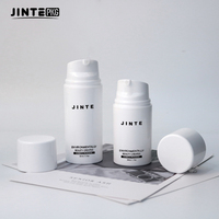 Flacon pompe à lotion en plastique noir mat de haute qualité, personnalisable, en gros, 30 ml-150 ml