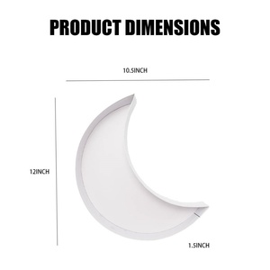 Plateau alimentaire en carton recyclable de 12 pouces pour l'Aïd Ramadan, boîte en forme de croissant de lune pour charcuterie, emballage pour bonbons - Product Image 4