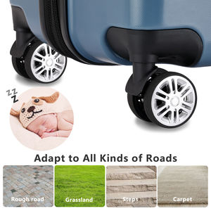 Mgob गर्म सस्ती कीमत एब्स + पीसी सामान 3 पीसी फास्ट शिपिंग हार्ड शेल कस्टम लोगो 20 "24" 28 "हल्के सूटकेस" - Product Image 4