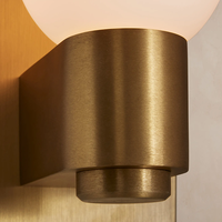 Applique Murale Globe en Verre Soufflé Luxe Moderne pour Salle de Bain Chambre Éclairage Décoratif Intérieur Hôtel Fournisseur d'Éclairage Domestique