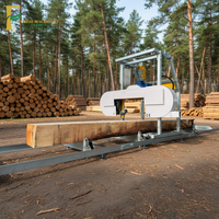 Scierie à bande horizontale portable à prix d'usine, machine à couper le bois, travail du bois, haute efficacité, fonctionnement facile, bois d'œuvre pour la forêt