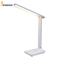 Lampe de bureau LED pour l'étude et le bureau, lampe de table pliable pour protéger les yeux, lampe de lecture à intensité réglable tactile, lampe de bureau moderne rechargeable