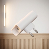 Adaptateur de prise française compact Pheiyon 2 voies 2x6A 230V 1380W, économiseur d'espace, multiprise UE avec protection enfant CE RoHS, idéal pour les voyages
