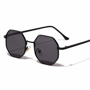 Nouvelles Lunettes de Soleil Polygones Vintage 2022 pour Hommes et Femmes, Verres Miroir, Monture Métallique Octogonale - Product Image 3