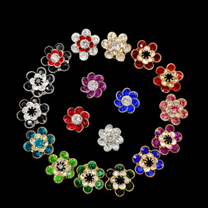 Boutons à clip en strass plaqués luxe pour chemises femme - Boutons de manchette décoratifs écologiques - Product Image 3