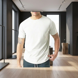 Camiseta Unisex de Jersey 100% Algodón con Serigrafía, Estilo Deportivo Personalizado, Diseño Sólido, Transpirable, Cuello Redondo, Manga Corta, 180g - Product Image 3