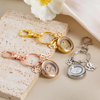 Porte-clés en acier inoxydable en forme de cœur pour poils d'animaux, pendentif en forme de patte, accessoires de rangement pour poils de chaton