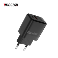 Adaptateur de charge rapide USB C GaN 30W WISESIR, design pliable, pour 15 Pro Max, utilisation à domicile, en voiture, en voyage, bloc d'alimentation