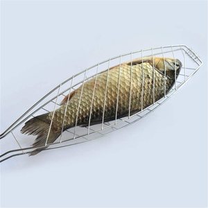 <strong>Grill</strong> Basket Stainless Steel Non Stick Folding BBQ Barbecue <strong>Portable</strong> <strong>Grill</strong> Grilling Basket With for Shrimp Fish Steak - Product Image 5