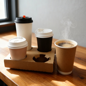 <span class=keywords><strong>Gobelet</strong></span> en <span class=keywords><strong>carton</strong></span> pour boissons chaudes, café à emporter, avec couvercle, imprimé avec un logo personnalisé Sunshie, écologique, <span class=keywords><strong>recyclable</strong></span>, jetable - Product Image 3