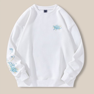 เสื้อสเวตเตอร์ผู้ชายสไตล์ใหม่ ผ้าพลัฌขนนุ่ม ปักลายกิรินแบบจีน ผ้าฝ้ายทรงปกติ ใส่สบาย ระบายอากาศได้ดี กันลม มีกระเป๋า - Product Image 5