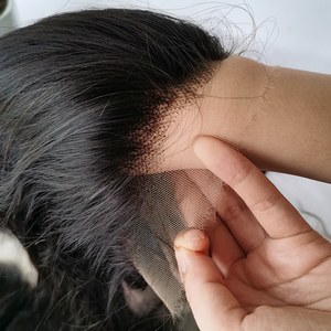 Fermeture en cheveux humains brésiliens HD, fermeture en dentelle suisse économique 4*4, fermeture frontale 13*4, cheveux raides couleur naturelle, cuticules alignées - Product Image 1