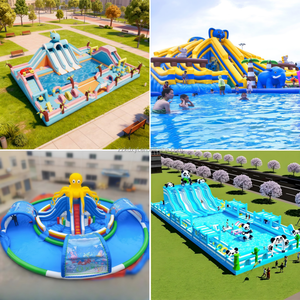 Vente chaude <span class=keywords><strong>Toboggan</strong></span> aquatique <span class=keywords><strong>gonflable</strong></span> commercial de grande taille avec <span class=keywords><strong>piscine</strong></span> combinée Parc aquatique <span class=keywords><strong>pour</strong></span> enfants Fabricants Prix de gros - Product Image 2