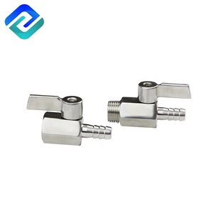 Tùy chỉnh bán buôn ống ống Ống bóng van cho nước lỏng khí với O Nhẫn hose barb Micro van DN 10 - Product Image 1