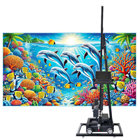 Máquina impresora de pared de inyección de tinta 3D Vertical, máquina de pintura Mural, impresora de papel tapiz para decoración de pared de imagen de gran tamaño