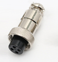 Câble électrique Connecteur M12 pour connecteur de câble d'automatisation industrielle Connecteur mâle Adaptateur en alliage de zinc Automobile GX12 CSP