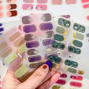 14 bandes d'autocollants pour ongles en gel d'automne, couverture complète, motif <span class=keywords><strong>léopard</strong></span>, bandes d'autocollants pour ongles, fabrication d'<span class=keywords><strong>art</strong></span> d'ongles DIY - Product Image 6