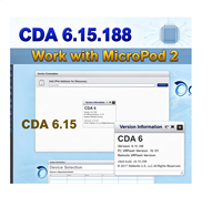 Logiciel CDA 6.15.188 CDA6 pour MicroPod 2 FCA FLASH Downloader, scanner MicroPod2, édition du VIN et programmation ECU