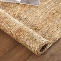 Chemin de table en jute naturel tressé, écologique, 120 cm, style rustique, décoration de table de ferme, vente en gros OEM, jute tissé, logo personnalisé