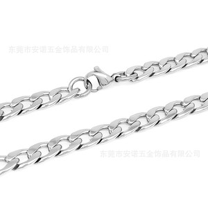 Anno Jewelry Stainless Steel Necklace Chain Geometric Splicing For <b>Bag</b> <b>Charms</b> Unisex Hip Hop Punk Style - Product Image 3