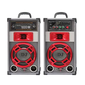 נייד hifi 35w 2 חתיכות וופר כבד בס רמקולים עבור קריוקי