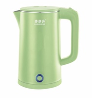 Bouilloire électrique sans fil en acier inoxydable à double paroi sans soudure Bouilloire de voyage pour usage domestique Fourniture d'usine chinoise