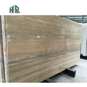 <span class=keywords><strong>Travertin</strong></span> Poli Grand Format Flexible pour Décoration Murale Extérieure, Matériau de Construction en Porcelaine Linéaire Effet <span class=keywords><strong>Travertin</strong></span> Argenté - Product Image 6