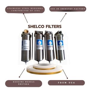 SHELCO FILTERS Cartouche de 10 pouces Boîtier en acier inoxydable 316 avec pompe RHS788A Fournitures de filtre pour équipement industriel - Product Image 5