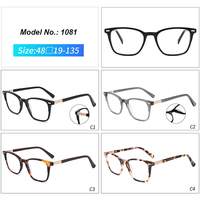 Monture de lunettes en acétate de haute qualité bloquant la lumière bleue, options multicolores, montures optiques de mode italienne pour le bureau et l'étude