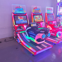 Machine de jeu simulateur de conduite à monnayeur, machine de jeu de course automobile cool, simulateur de course automobile individuel, garantie 1 an