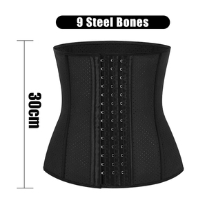 S-SHAPER Corsé colombiano de látex con 9 varillas de acero para mujer, <span class=keywords><strong>faja</strong></span> reductora transpirable, moldeadores de cuerpo al por mayor, ceñidores de cintura - Product Image 6