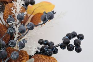 Mling-décoration de couronne artificielle, plantes de remerciement, pour l'automne, couronne de porte avec forets en feuille d'érable et <span class=keywords><strong>Ber</strong></span>, nouvelle collection 2022 - Product Image 4