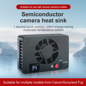 Refroidisseur de caméra à semi-conducteurs à boucle à ressort, refroidissement rapide en 1 seconde, ventilateur silencieux avec affichage numérique pour diffusion en direct, dissipateur de chaleur pour caméra - Product Image 1