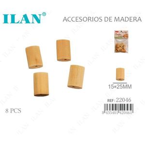 Ilan Set di 8 Perni in Legno 15x25mm per Progetti Artigianali - Product Image 1