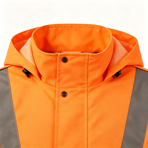 Summer High Visibility Reflective Raincoat, Waterproof Oxford Fabric Motorcycle Rain Jacket - Product Image 4
