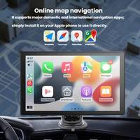 Navigateur GPS de voiture portable 9 pouces avec écran tactile, prend en charge CarPlay, Android Auto, cartes en ligne, adapté pour 5.0