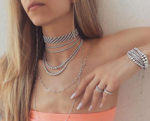 Gemnel Fashion new women jewelry collane con perline placcate in oro collana con perline minimalista - Product Image 5