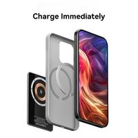 En stock, la plus fine, batterie externe sans fil magnétique 6,9 mm 5000 mAh, charge rapide PD3.0 et prise en charge de la charge de deux appareils