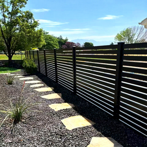 Meilleures ventes : Panneaux de clôture horizontaux en aluminium modernes, à lattes, pour l'intimité, anti-escalade, décoratifs, pour jardin extérieur - Product Image 2