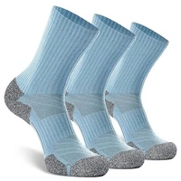 Chaussettes d'équipage extérieures personnalisées de haute qualité pour hommes Chaussettes en laine mérinos respirantes pour le ski et la randonnée