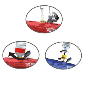 Pistolet à eau pour enfants, jouet pour jouer en plein air, couleurs rouge et bleu, été, plage, piscine, fête amusante - Product Image 4