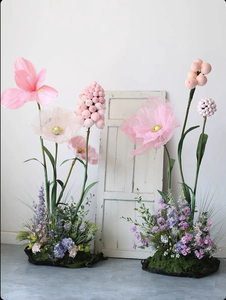 Fiori di Carta Giganti all'Ingrosso, Decorazioni per Matrimoni, Fiori di Carta Crespa, Rose e Papaveri Giganti per Decorazioni - Product Image 5