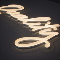 Letrero de Neón Personalizado con Letras LED, Luz con Nombre Personalizado, Decoración Acrílica para Colgar en la Pared, para Bodas, Cumpleaños, Dormitorios