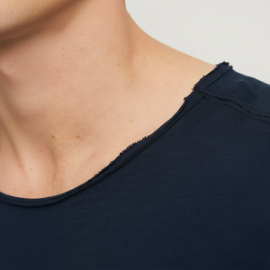 เสื้อยืดคอกลมผ้าใยไผ่สำหรับผู้ชายเสื้อยืดผ้าใยไผ่สำหรับทุกเพศคุณภาพสูงทรงพอดีตัวปกติ - Product Image 1