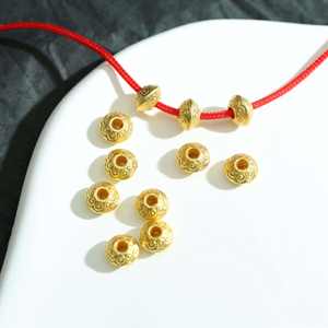 Accesorios: Cuentas Sueltas <span class=keywords><strong>de</strong></span> Lujo para Moda, Cuentas Redondas Florales Espaciadas, Materiales para Fabricación <span class=keywords><strong>de</strong></span> Joyería DIY - Product Image 4