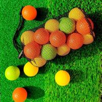Pelota de Práctica de Golf con Logotipo Personalizado, PU de Alta Calidad, Azul Suave, Impresión Personalizada para Entrenamiento Interior y Exterior para Principiantes