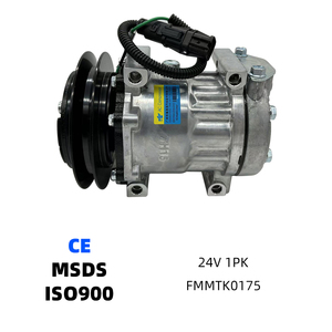 Compresor SD7H17 1PK con ranura, compresor de aire acondicionado de 24V, compresor de refrigeración para vehículos, compresor de aire acondicionado para cabina de camión - Product Image 1